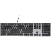 Matias Bedraad RGB Toetsenbord US QWERTY space grey - FK318LB