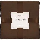 Springos Plaid Sprei Deken 150 x 200 cm Bruin