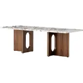 Audo Copenhagen Androgyne Lounge Tafel Walnut | Calacatta Viola
