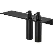 Geesa leev planchet 40 cm met zeepdispenser multi 200ml, zwart