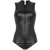 Christine le Duc 2-way zipper Body Xenna - L - Zwart