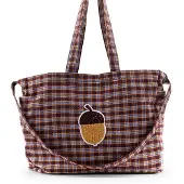 Sticky Lemon Shopper | Meadows | Tartan Stormy Purple
