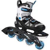 Tempish – Enbo Duo – IJshockeyschaatsen – Schaatsen Kinderen – Zwart – Verstelbare Pasvorm & Comfortvoering – Maat EU 33-36