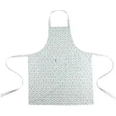 Basic Katoenen Schort met Print Mint