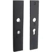 Intersteel Veiligheidsschilden SKG3 rechthoekig doorgaand PC55mm kerntrekbeveiliging - mat zwart