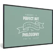 PosterMonkey Fotolijst incl. Poster - Quote - Filosofie - Studeren - 30x20 cm - Posterlijst