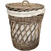 Sweet living Rieten wasmand Rond - Ø40xH50 cm
