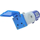 Pricenet CEE Adapter naar UK – Voor camping, caravan en camper – 16A IP44 kort model – Blauw