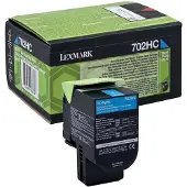 Lexmark Toner 70C2HC0 (702HC) Cyaan Hoge capaciteit