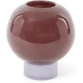 Broste Copenhagen Mari vaas glas puce/orchid hush - Ø20xh21cm