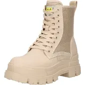 Buffalo Veterlaarsjes 'Aspha Com2' sand / geel / zwart / wit