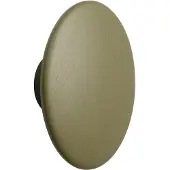 Muuto Dots Wood Coat Hooks Brown Green | Ø 17 cm