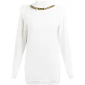Faina Trui goud / wit