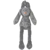 Happy horse Konijn Richie Muziekknuffel - Donkergrijs - Baby cadeau