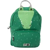 Trixie Baby Rugzak - Mr. Crocodile - Schooltas Waterafstotend - Boekentas voor Kind - Voor Jongens en Meisjes - Geschikt als Gymtas - Groen