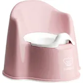 BabyBjörn Pot Fauteuil, Pastelroze/Wit