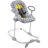Beaba Up & Down Wipstoel Baby - In Hoogte Verstelbare Schommelstoel - Babyschommel - 4 Hoogtes & 3 Ligstanden - Inclusief 5-Punts Gordel - Meerkleurig