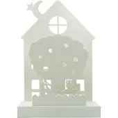 Wunders Houten Huisje Dieren Medium Nachtlamp WU3004