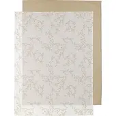 Meyco Laken Wieg Branches Sand/Uni Sand 2st
