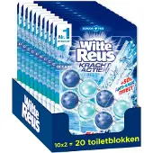 Witte Reus Kracht Actief Oceaan Toiletblok 100g - WC blokjes - Voordeelverpakking - 2x10 stuks
