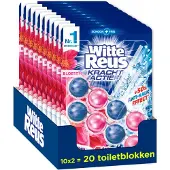 Witte Reus 10x Toiletblok Kracht Actief Bloesem 2 stuks