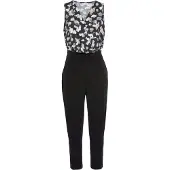 LASCANA Jumpsuit zwart / wit