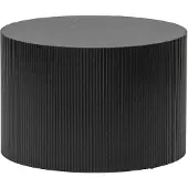 Woood Sanne Bijzettafel - Mdf - Zwart - 40x60x60