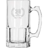 Libbey Gegraveerde Bierpul 1ltr Opa + Oma 30 jaar getrouwd