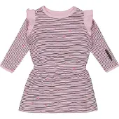 4PRESIDENT Meisjes jurk - Stripe AOP Pink - Maat 68 - Meisjes jurken