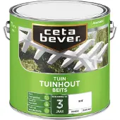 Cetabever Tuinhoutbeits dekkend wit 2,5 l