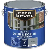 Cetabever Deur- & Kozijnbeits Meesterbeits Deur & Kozijn - Ral 7001 Grijs - Zijdeglans - 2,5l