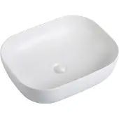 Guido Gusto Wastafel Julia 50x40x14cm mat wit inclusief afvoerplug