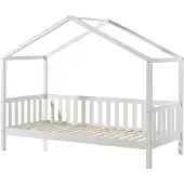 Vipack Dallas Huisbed met Hekje 90 x 200 cm - Wit