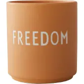 Design Letters favoriete mok 25 cl Freedom-orange
