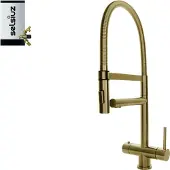 Selsiuz Inox XL kokend water kraan met combi extra boiler gold