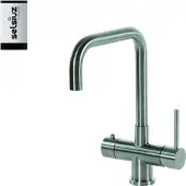 Selsiuz Inox kokend water kraan met titanium single boiler en U-uitloopkraan inox