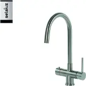 Selsiuz Inox kokend water kraan met single boiler en C-uitloopkraan inox