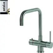 Selsiuz Inox kokend water kraan met combi extra boiler en U-uitloopkraan inox