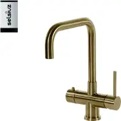 Selsiuz Inox kokend water kraan met single boiler en U-uitloopkraan gold
