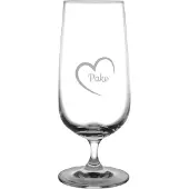 Fusion Gegraveerde bierglas op voet 41cl Pake mei hert