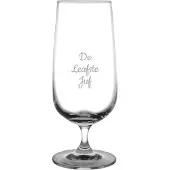 Fusion Gegraveerde bierglas op voet 41cl De Leafste Juf