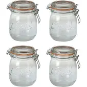 Le Parfait 18x stuks weckpot/inmaakpot met klepdeksel 0.5 liter