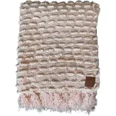 Rocaflor - Plaid - Roze - Chenille - Franjes - 130x170cm