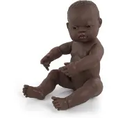 Miniland African Newborn Doll 40 Cm Bruin Kinderen