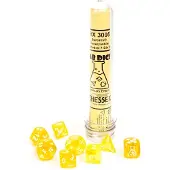Chessex Borealis Polyhedral Canary/White Luminary Dobbelsteen Set (7 stuks)