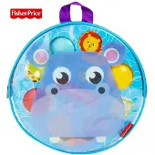 Fisher-Price - kleiset in tasje - rugtas - Nijlpaard