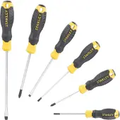 Stanley handgereedschap STHT16165-0 Cushiongrip Schroevendraaierset 6-delig: PH, Parallel, Standaard STHT16165-0