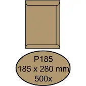 Quantore Envelop Quantore akte P185 185x280mm bruinkraft 500 stuks