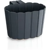Prosperplast 2.2l Boardee Collection 19.4x21.2x13 Cm Flowerpot Zwart