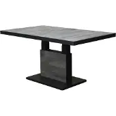 AVH-Collectie Vegas lounge-diningtafel 140x85xH51-74 cm in hoogte verstelbaar antraciet